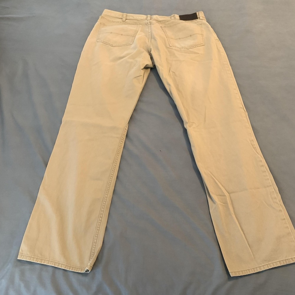 Polo Ralph Lauren Jeans Mens 36x31‎ Beige Light Wash Straight Leg Denim Pants - Picture 7 of 10
